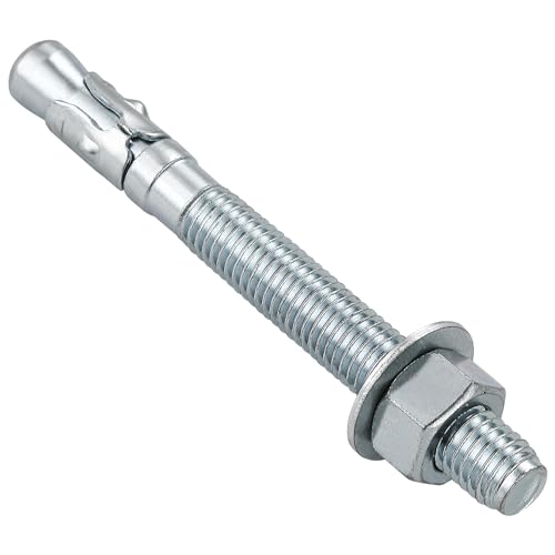 Anclas  | 5/16X2″ 50 Piezas de Sujetadores Estándar para Anclajes de Cuña de Zinc de Alta Resistencia para Cemento y Concreto Anclas Anclas