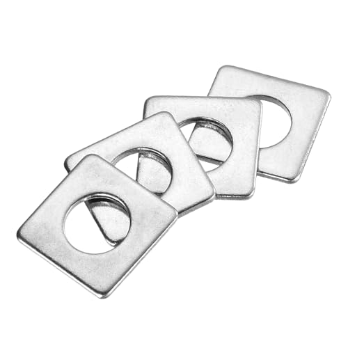 Arandelas de hardware  | 100 Pcs Arandelas Planas Cuadradas de Rodamiento M6X12X1Mm de Acero Inoxidable 304, Espaciadores Planos, Gaskets para Sujetadores de Hardware Arandelas de hardware Arandelas de hardware