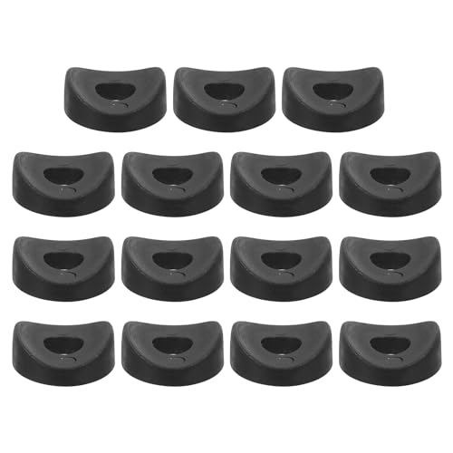 Arandelas de hardware  | 15 Piezas de Arandelas Plásticas Redondas, 8Mm x 25Mm x 5Mm Arandelas Cóncavas Negras de Pe, Espaciadores de Hardware, Sujetadores de Máquina para Fijación de Tubos Redondos Arandelas de hardware Arandelas de hardware