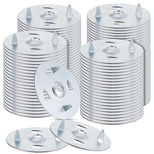 Arandelas de hardware  | 300 Piezas de Arandelas para la Instalación de Tableros de Espuma de 1-5/8 Pulgadas, Arandelas de 4 Garras, Sujetadores para Tableros de Aislamiento, Hardware de Fijación para Aislamiento de Tableros de Espuma. Arandelas de hardware Arandelas de hardware