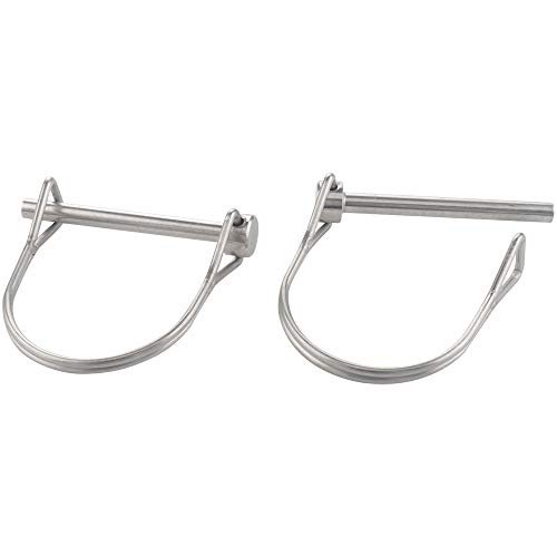 Clavos  | 2 Paquete de Pasador de Seguridad .197″ X 1.97″ (5Mm X 5Mm), Pasador de Bloqueo de Eje de Acero Inoxidable Grado Marino 316 de Alta Resistencia Clavos Clavos