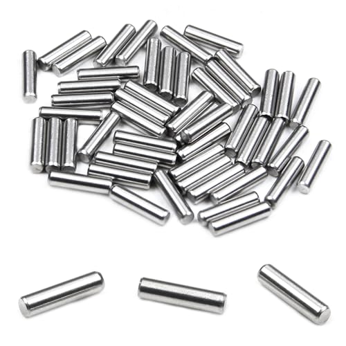 Clavos  | 50 Piezas de Clavos de Dowel, M3 X 12Mm Clavos Cilíndricos de Acero Inoxidable 304, Soportes para Estantes para Dispositivos Metálicos, Instalación de Muebles y Camas Literas de Madera Clavos Clavos