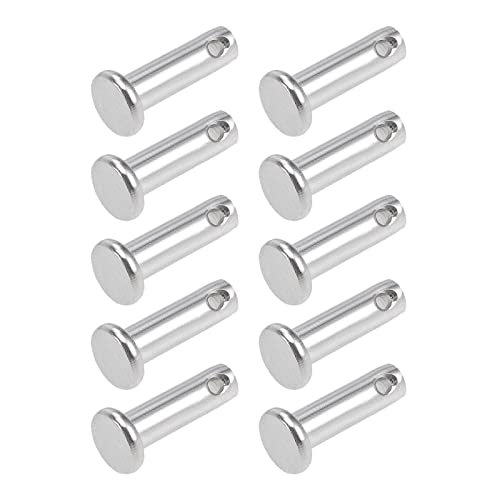 Clavos  | Pernos Clevis (5Mm x 16Mm) 20 Piezas, Pin de Cabeza Plana de Un Solo Orificio en Acero Inoxidable 304 – Para Dispositivos Metálicos, Instalación de Muebles, Industrial, DIY Clavos Clavos