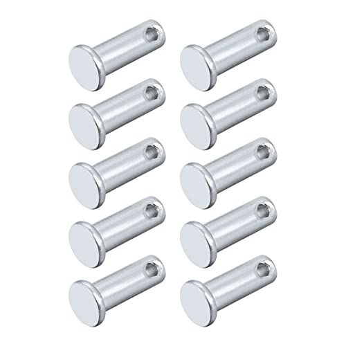 Clavos  | Pines Clevis (8Mm x 20Mm) 20 Pcs, Pin de sujeción de cabeza plana de acero al carbono de un solo orificio – Para dispositivos metálicos, instalación de muebles, industrial, bricolaje Clavos Clavos