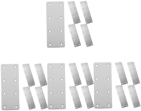 Frenos  | 20 Piezas de Esquinas de Reparación Soportes de Metal Placas Metálicas Soportes para Esquinas de Madera Placas de Reparación para Madera Soportes Planos Soportes de Esquina para Gabinetes Soportes de Pared Frenos Frenos