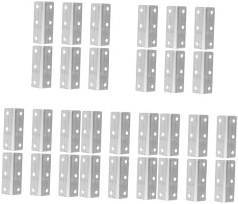 Frenos  | 30 Piezas Soporte de Esquina Código Soporte de Ángulo Recto Soporte Metálico Soportes para Madera Soportes en L Pequeños Soportes de Esquina Soportes Metálicos para Estantes Refuerzos de Esquina Soportes en L Pequeños Frenos Frenos