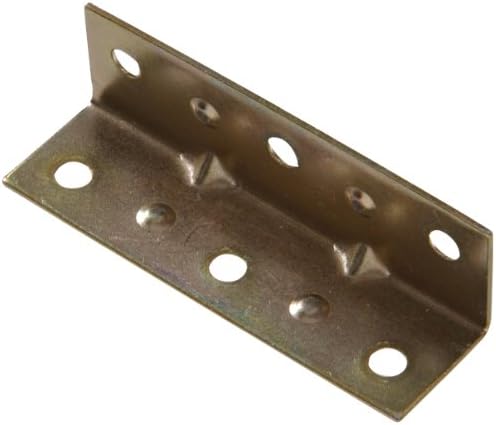 Frenos  | Hardware Essentials 853074 Esquina de Soporte de Zinc y Dicroamato Amarillo 1-1/2″ X 3/4″ 4 Frenos Frenos