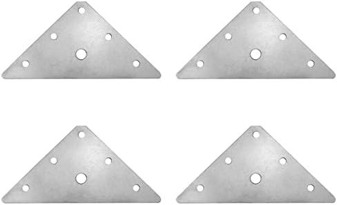 Frenos  | Placas de reparación Jcbiz 4Pcs Soportes planos triangulares de acero inoxidable para esquinas rectas Frenos Frenos