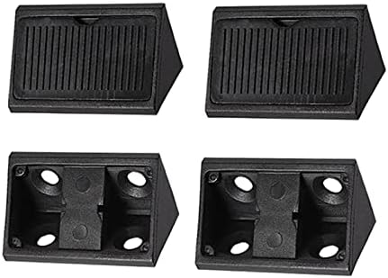 Frenos  | Soportes de esquina de plástico 42X20X20Mm (LxAnxAl) – Paquete de 50 – Ideales para reparar muebles – Soporte en forma de L con 4 agujeros – Negro Frenos Frenos