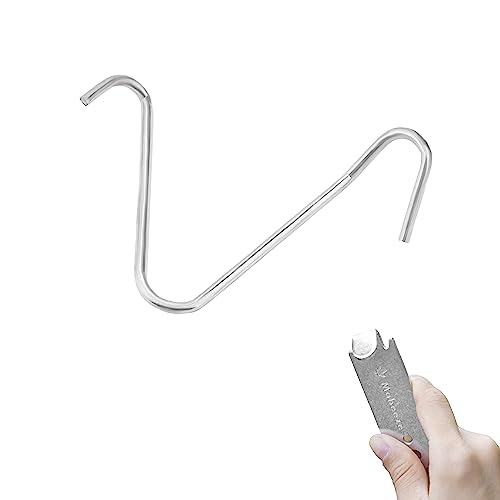 Grampas  | Clips para T-Post – 300 Sujetadores de Alambre Pre-Cortados para Poste de Cerca T de hasta 1.33 lb/pie – Acero Galvanizado – Incluye Torcedor de Alambre Grampas Grampas