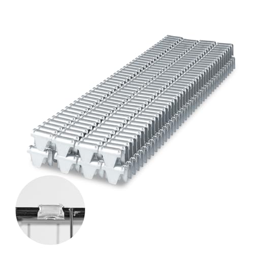 Grampas  | Clips Vertex Cl-72 de 3/4 pulgadas (18 mm) Clips Crown Hartco 1120 Pcs Clips Galvanizados M66 para herramienta de clinchado, pistola de clinchado, colchón de muelles (Galvanizado, 1120 Pcs/Caja) Grampas Grampas