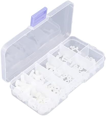 Juegos de tornillos y pernos  | Kit de 150 Piezas de Tornillos, Tuercas, Arandelas y Sujetadores de Nylon en Caja M2 M2.5 M3 M4 M5 Juegos de tornillos y pernos Juegos de tornillos y pernos