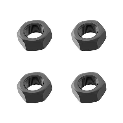 Nueces  | 4 Piezas Tuercas Hexagonales M20-2.5 Negras, Tuerca Hexagonal de Acero al Carbono con Rosca Métrica Gruesa, Iso 4032, Sujetadores de Tornillo Clase 8.8, Tuerca de Bloqueo de Hardware de Óxido Negro Nueces Nueces