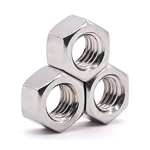 Nueces  | M10-1.25Mm (20 Pcs) Tuercas Hexagonales de Acero Inoxidable con Rosca Fina Unf, Tuercas Hexagonales de Acero Inoxidable 304, Cobertura Completa de Rosca Nueces Nueces