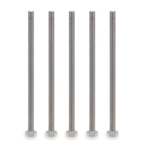 Pernos  | Tornillo de Cabeza Hexagonal M8, M8-1.25 x 150 mm, Acero Inoxidable 18-8 304 A2-70, Tornillos Hexagonales Totalmente Rosados, 5 Pcs Pernos Pernos