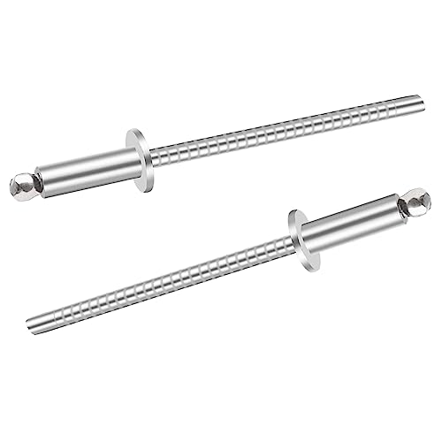 Remaches  | 100 Piezas Remaches Ciegos de Acero Inoxidable 1/8″ X 1/2″, Remaches Pop de Acero Inoxidable 3.2 X 12.7 Mm, Paquete de 100 Remaches Remaches