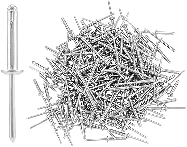 Remaches  | Remaches Pop de Explosión Tri-Fold, 200 Pcs 3/16″ X 1″ Cabeza Grande de Aluminio Mandril, Remaches Tri Grip de Aluminio Sólido, Remaches de Brida Grande Remaches Remaches