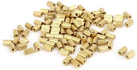 Separadores y distanciadores  | 100 Piezas Separadores de Latón con Rosca Femenina Color Dorado M2X5Mm Separadores y distanciadores Separadores y distanciadores