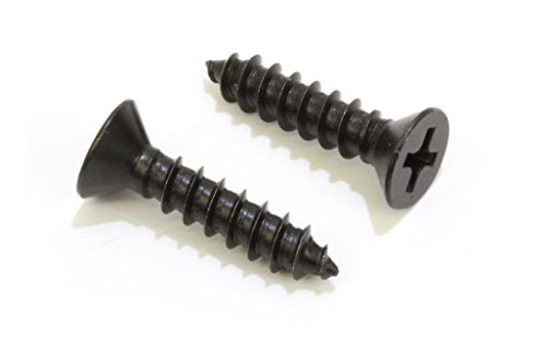 Tornillos  | Tornillos de Cabeza Plana Phillips de Acero Inoxidable Recubiertos de Óxido Negro de 8 X 3/4” (Paquete de 100), Tornillos de Acero Inoxidable 18-8 (304) Resistentes a la Corrosión con Cabeza Plana. Sujetadores Tornillos