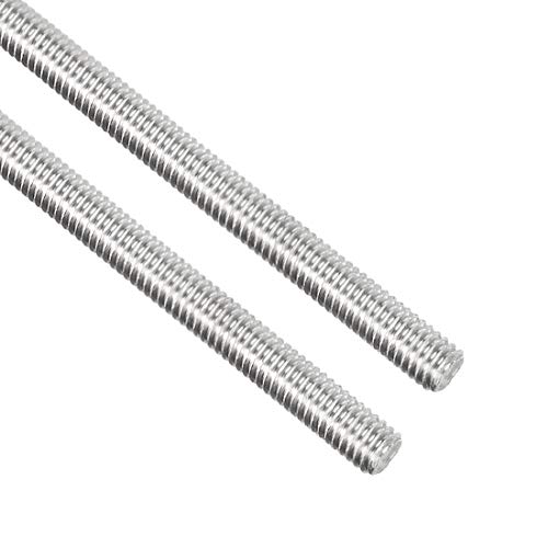 Varillas roscadas y pernos  | 2Pcs Varilla Totalmente Roscada M4 X 25Mm, Tornillo Roscado Largo de Acero Inoxidable 34, Roscas a la Derecha para Pernos de Anclaje, Abrazaderas, Colgadores y U-Bolts Sujetadores Varillas roscadas y pernos