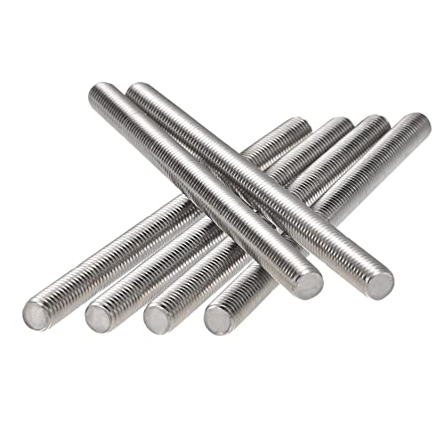 Varillas roscadas y pernos  | 6 Pcs Varilla Totalmente Roscada M8 X 120 Mm Acero Inoxidable 304 Rosca Derecha Sujetadores Varillas roscadas y pernos