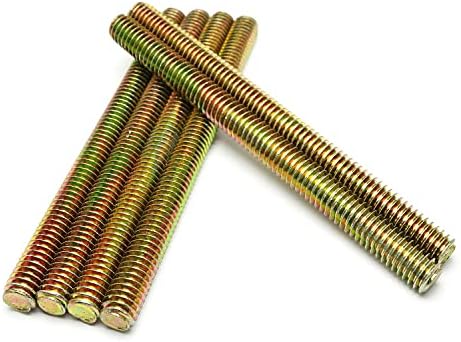 Varillas roscadas y pernos  | 6 Piezas de Varilla de Acero Inoxidable con Rosca Completa 5/16″ X 4″ Color Zincado Tornillo de Rosca Completa Sujetadores Varillas roscadas y pernos