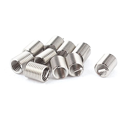 Insertos roscados  | Inserts de reparación de roscas Helicoil V-Coil M4 X 0.7Mm X 2.5D – Paquete de 10 piezas Insertos roscados Insertos roscados